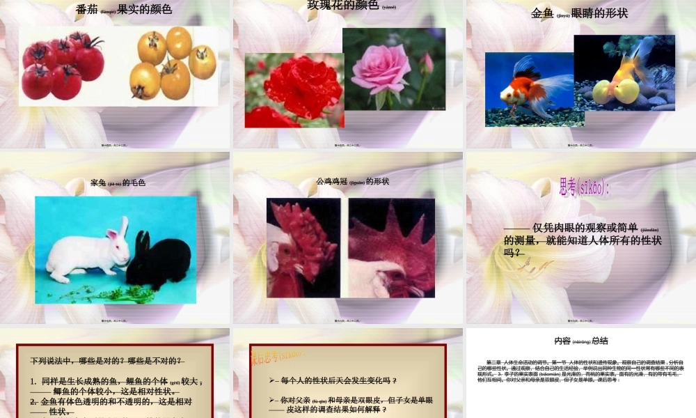 2022年医学专题—人体的性状和遗传现象(1).ppt