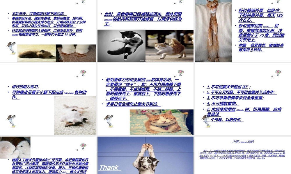 2022年医学专题—全髋关节置换术后的功能锻炼(1).ppt