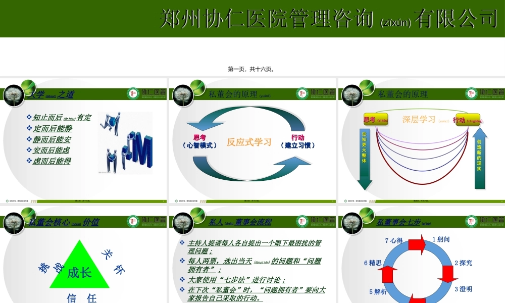2022年医学专题—协仁医管私人董事会七步法(1).ppt