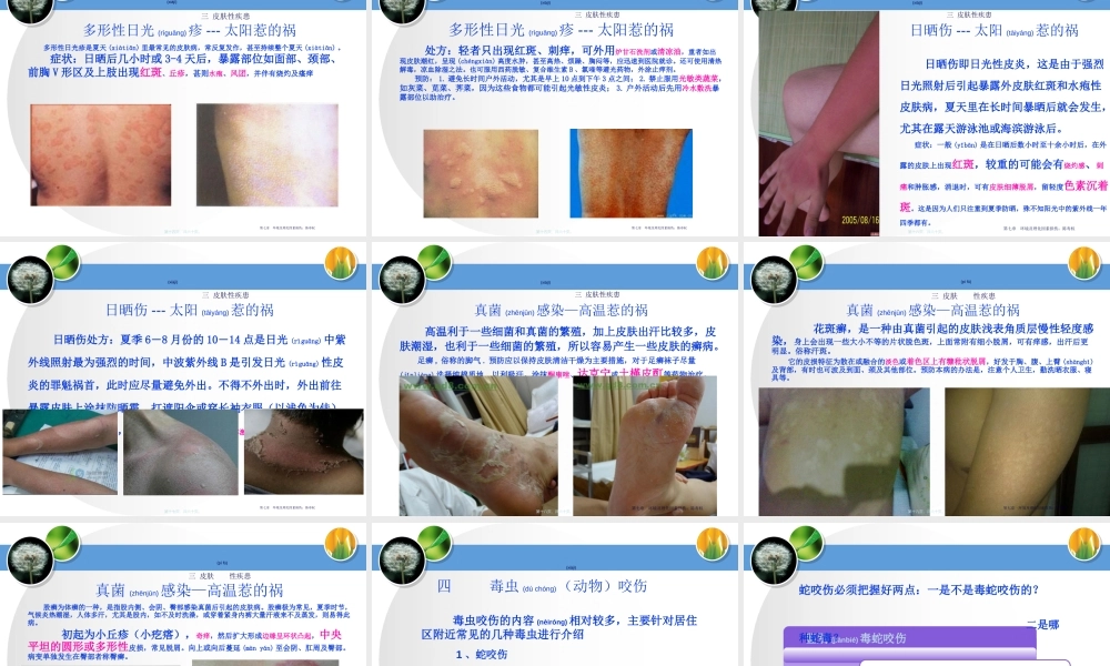 2022年医学专题—夏季防病及意外防护(1).ppt