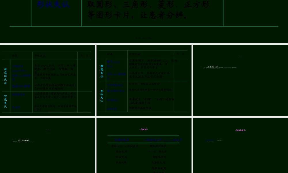 2022年医学专题—失用症及认知障碍(1).ppt