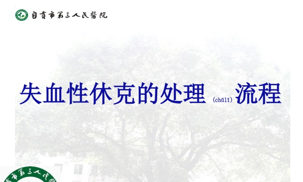 2022年医学专题—失血性休克的处理流程[1](1).ppt