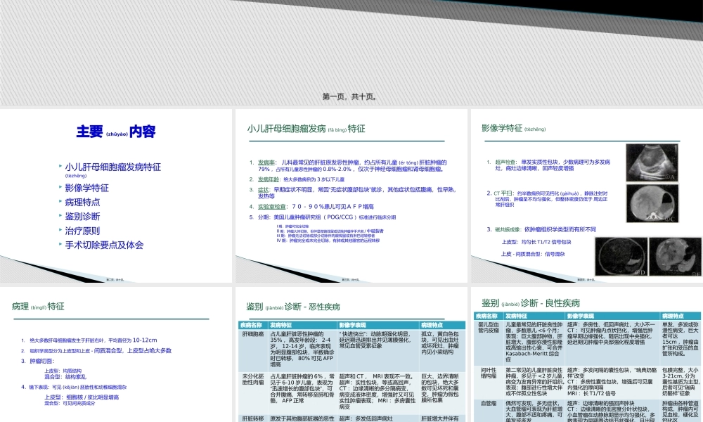 2022年医学专题—小儿肝母细胞瘤(1).pptx