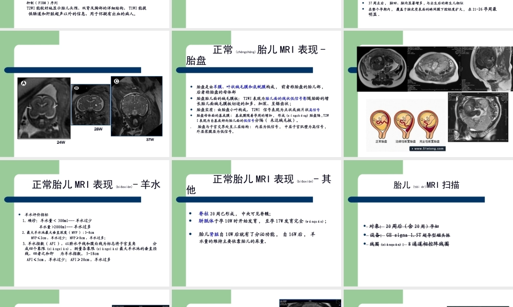2022年医学专题—影像学中胎儿磁共振成像技术(1).ppt