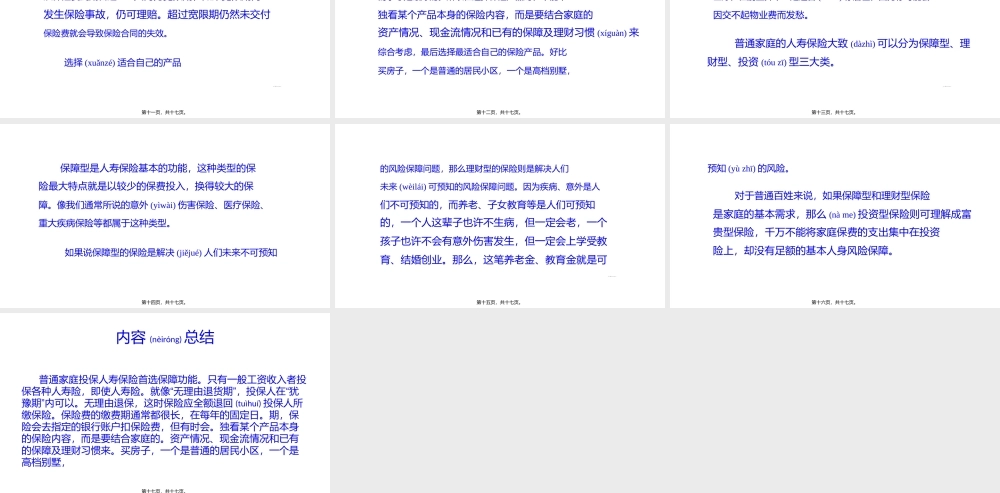 2022年医学专题—普通家庭投保人寿保险首选保障功能(1).pptx