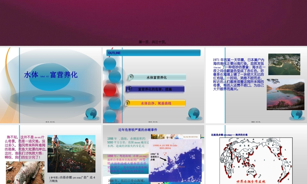 2022年医学专题—水体富营养化、水体自净(1).pptx