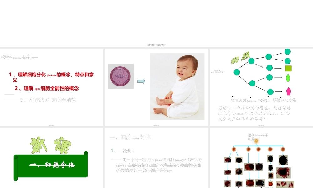 2022年医学专题—细胞分化和全能性(公开课)(1).ppt