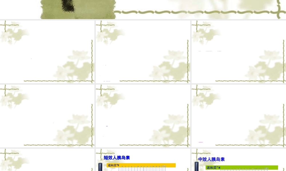 2022年医学专题—胰岛素及口服降糖药的种类和作用(1).ppt