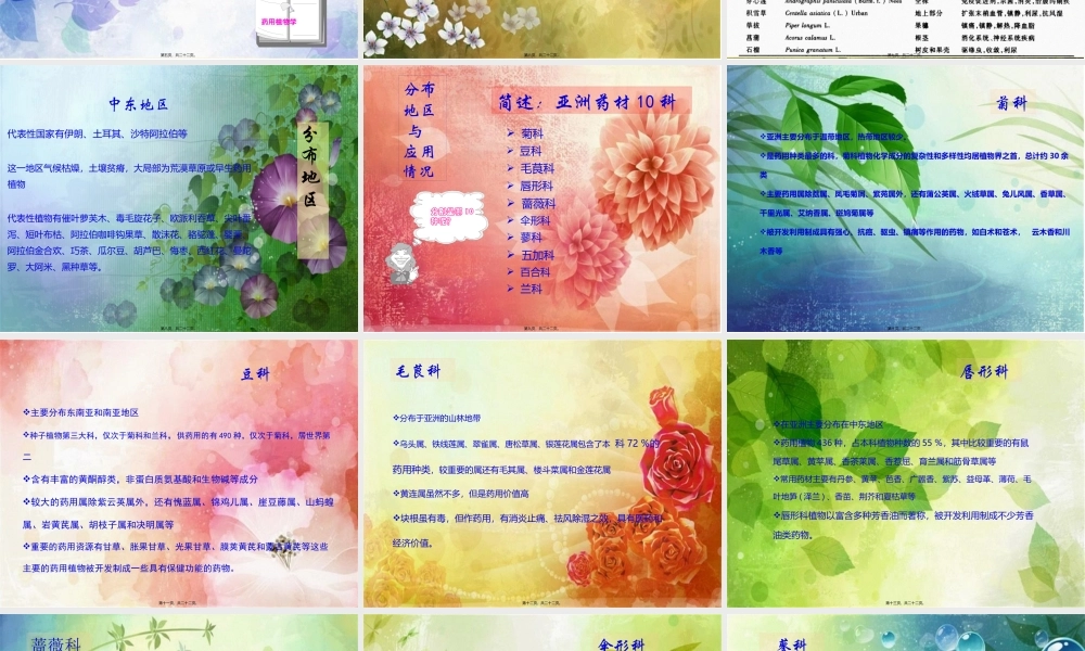 亚药用植物资源分解(1).pptx