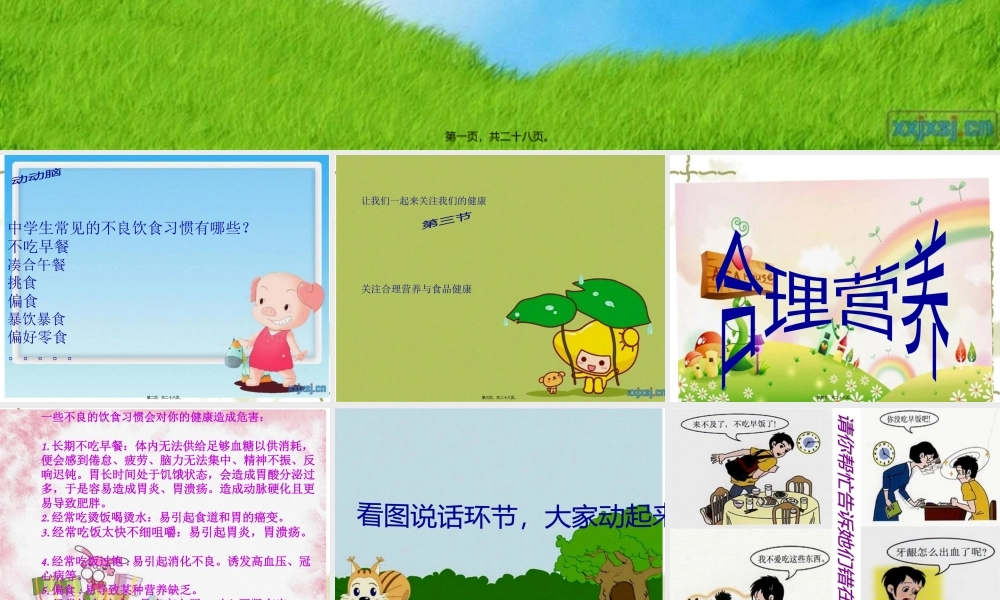 关注合理营养与食品安全PPT(1).pptx