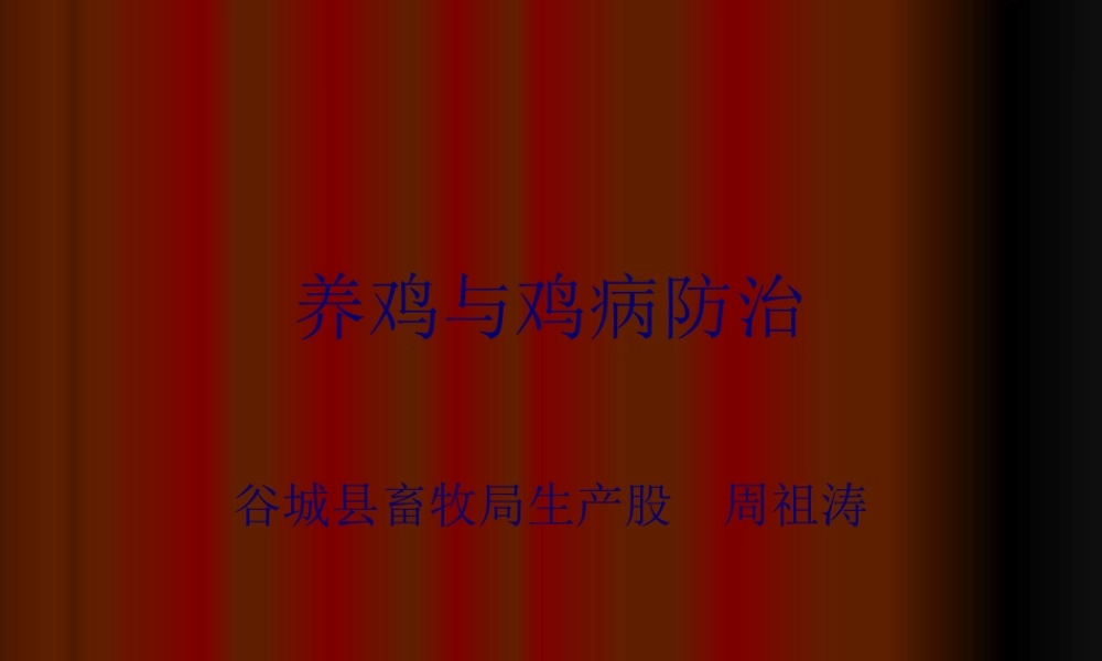 养鸡与鸡病防治演讲稿[1].ppt.lnk(1).pptx