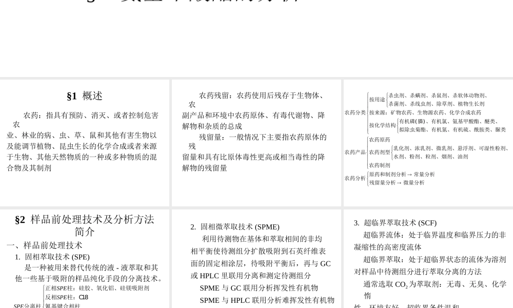 农药及残留成分分析模板(1).ppt