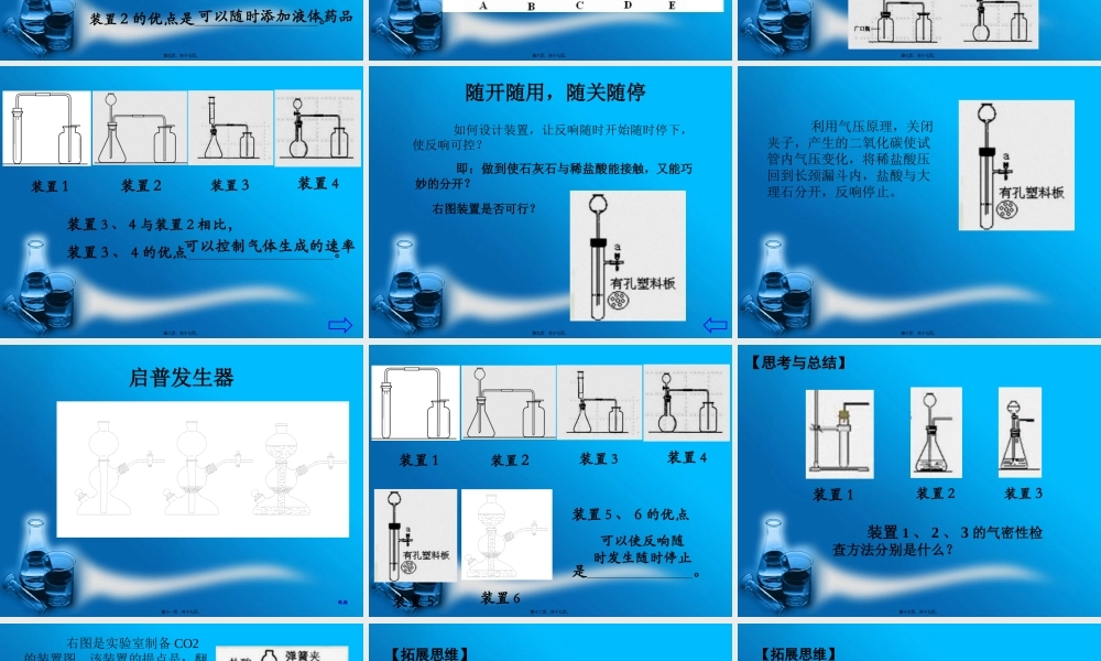 制取二氧化碳的药品与装置的研究(1).pptx