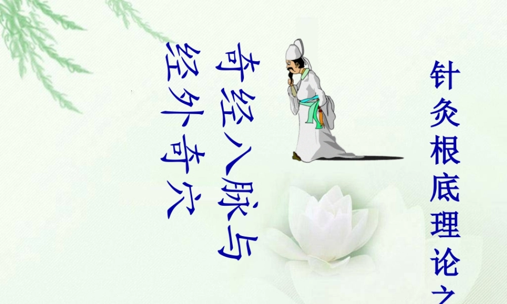 奇经八脉与经外奇穴(1).pptx