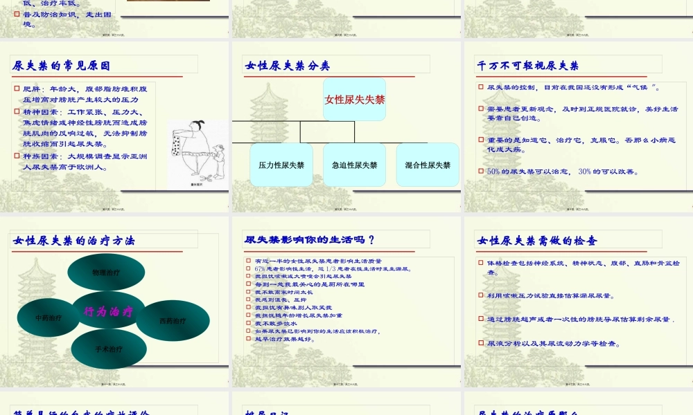 女性尿失禁讲座(1).pptx