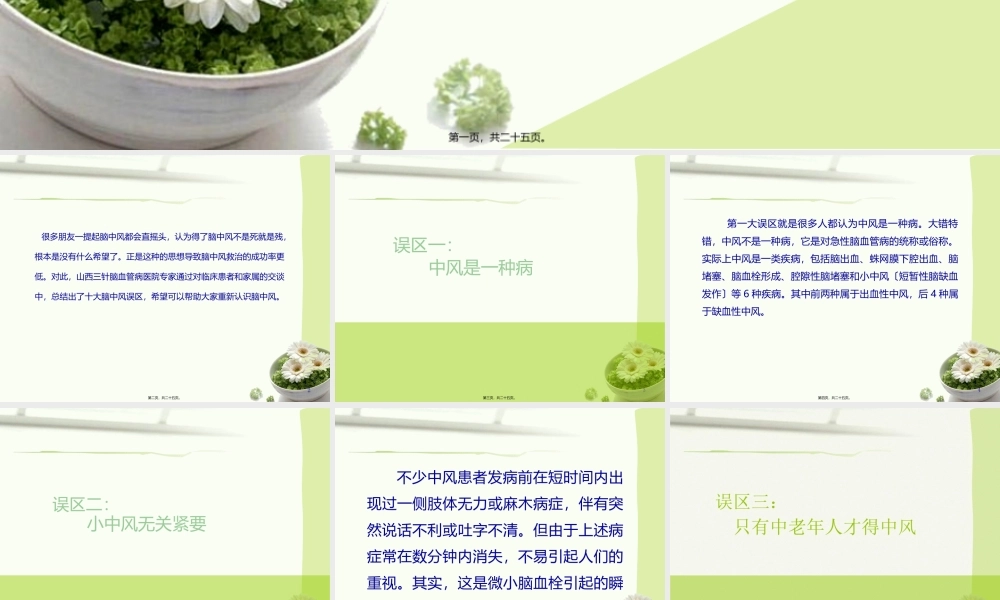 定要知晓的脑中风十大误区(1).pptx