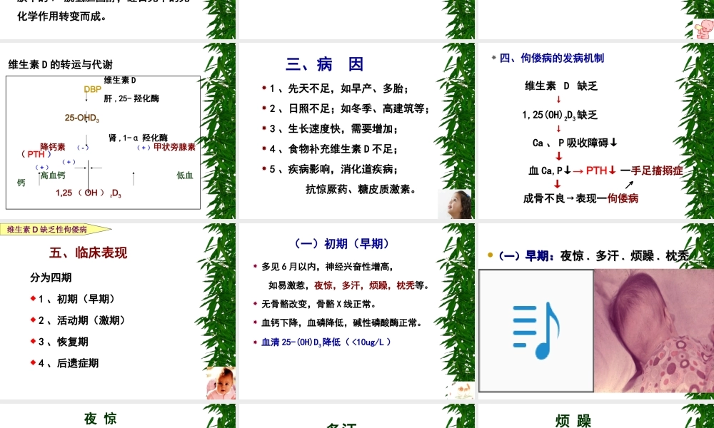 小儿营养性维生素D缺乏症(1).ppt