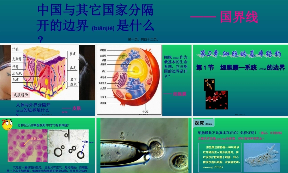 2022年医学专题—人教版必修一第3章第1节-系统的边界--细胞膜41张ppt---副本(1).ppt
