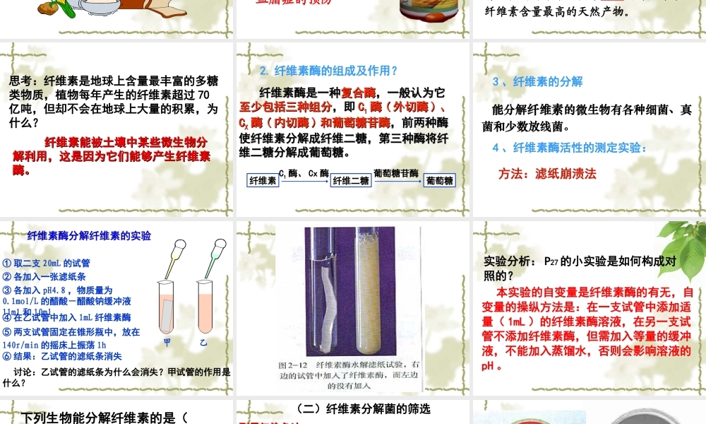 分解纤维素的细菌的分离..(1).ppt