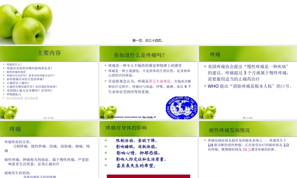 关注第五生命体征--疼痛(1).pptx