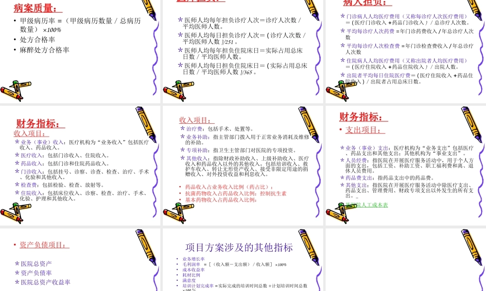 医院指标(1).ppt