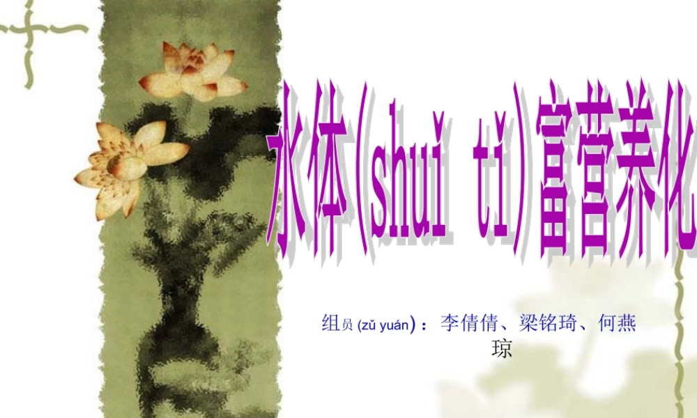 2022年医学专题—水体富营养化标准(1).ppt