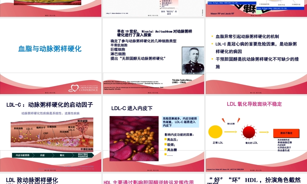 动脉粥样硬化的形成、危害及干预措施-肖-兵2013-11-30(1).pptx