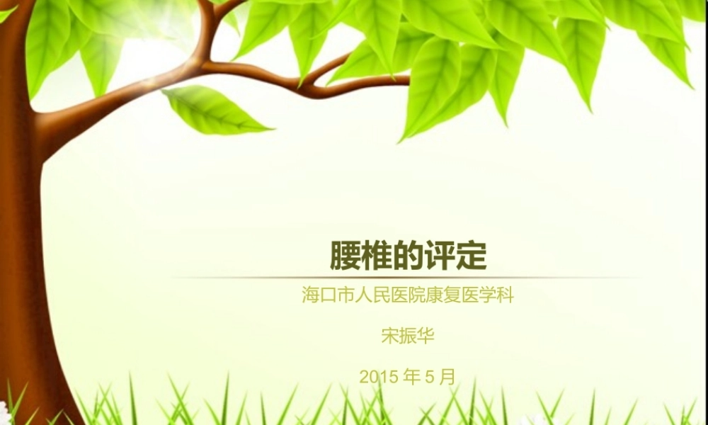 腰椎的康复评定1(1).ppt