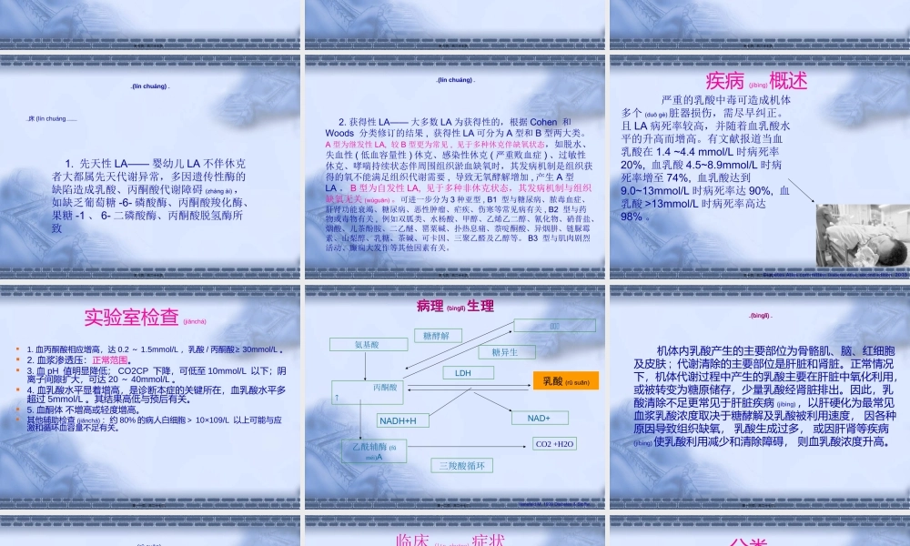 2022年医学专题—乳酸性酸中毒概述(1).ppt