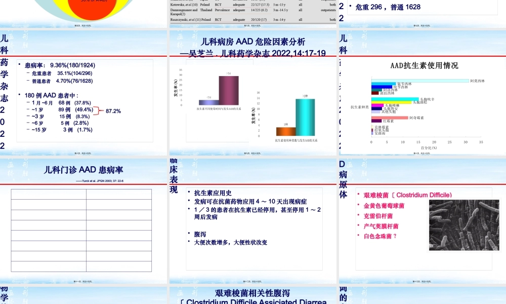 儿童抗生素相关性肠炎的诊治策略(1).pptx