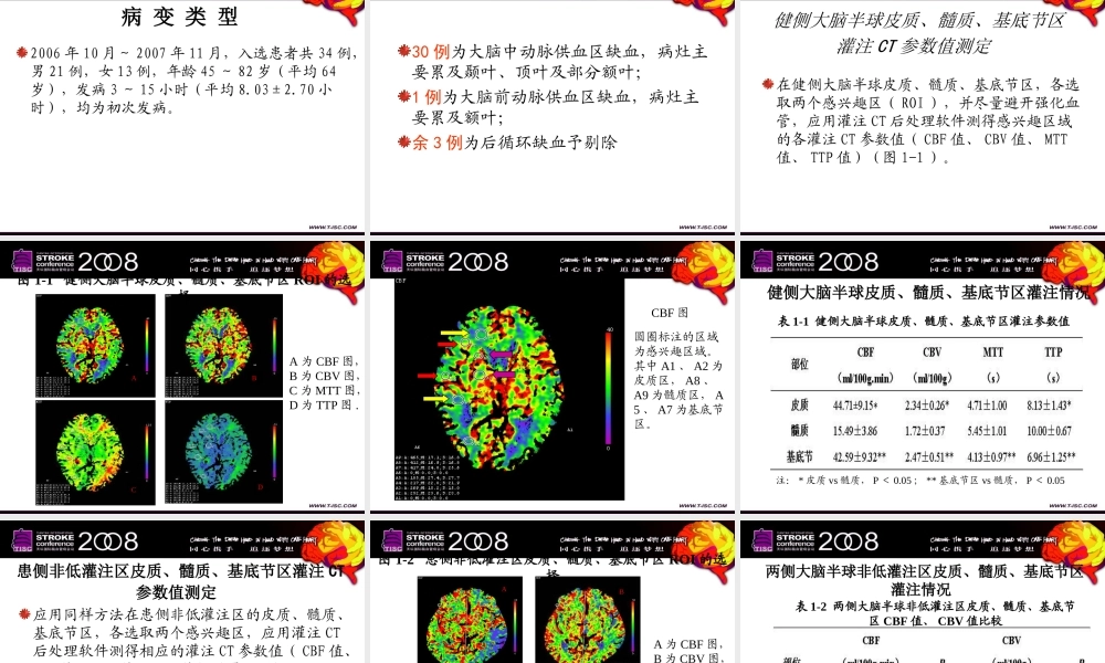 急性缺血性脑卒中灌注CT成像应用研究-柯开富(1).ppt