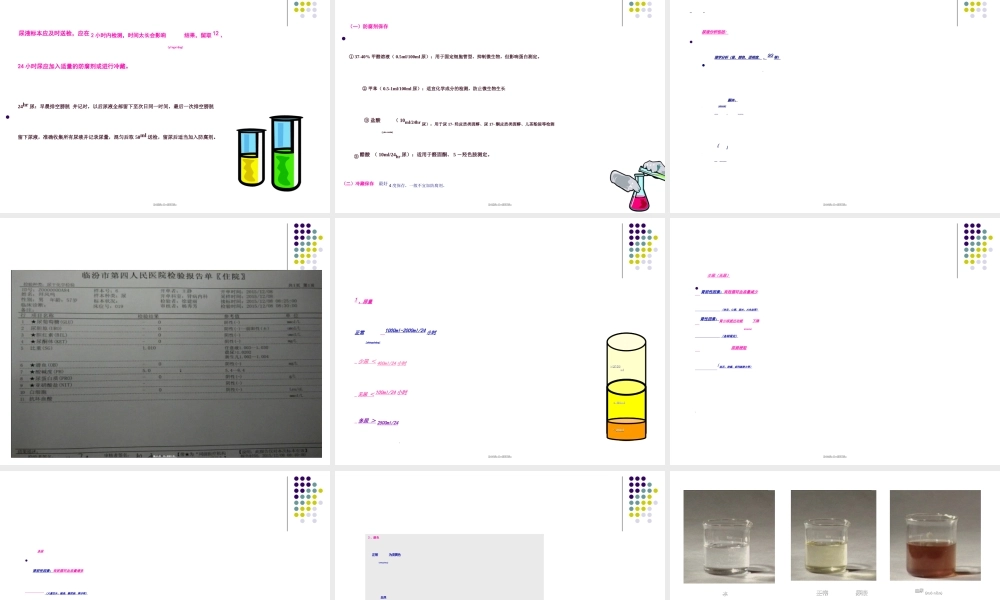 2022年医学专题—尿液检查分析(1).ppt