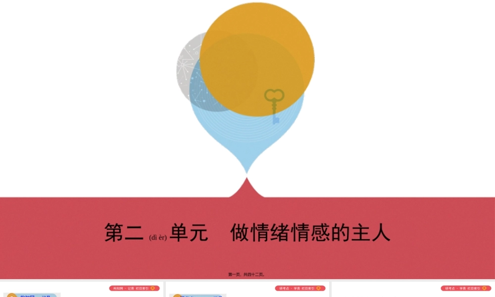 2022年医学专题—-第二单元-做情绪情感的主人(可编辑PPT)(1).pptx