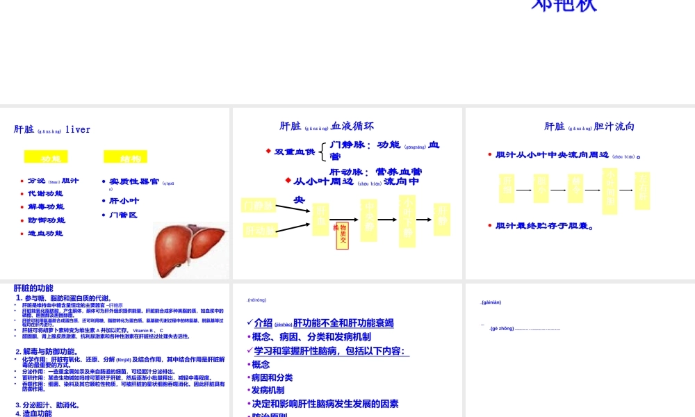 2022年医学专题—五年制-肝不全功能10-.pp新版t(1).ppt