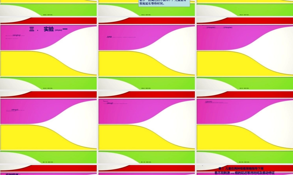 2022年医学专题—儿童自我延迟满足的视觉过程完美版(1).ppt