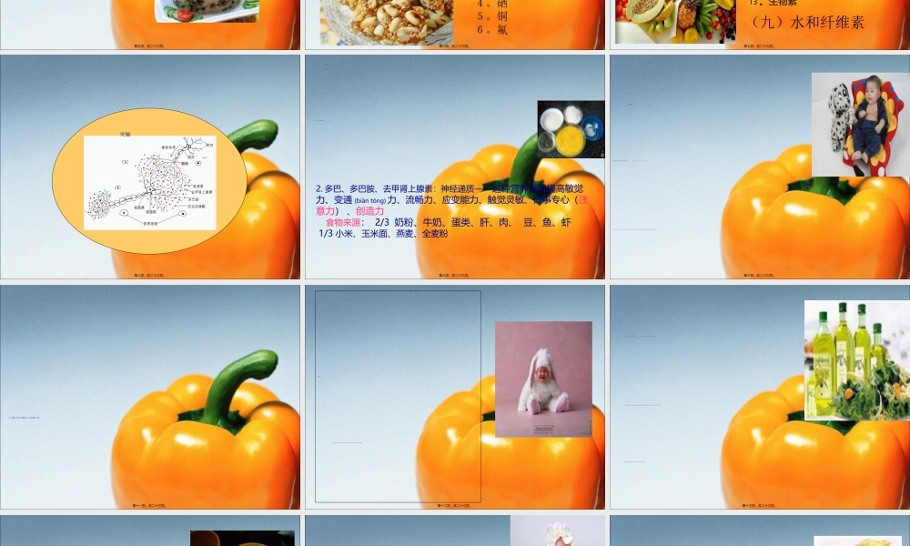 2022年医学专题—初二第1学期第1次课营养素功能及营养缺乏症(1).ppt