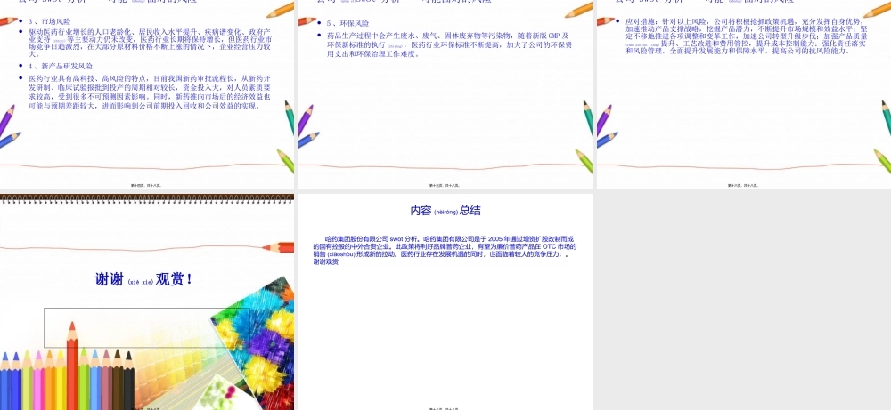 2022年医学专题—哈药集团股份有限公司swot分析(1).ppt
