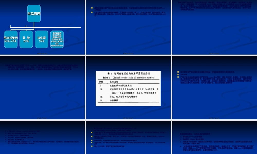 2022年医学专题—围术期严重过敏反应(1).ppt