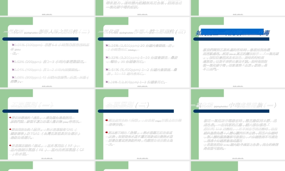 2022年医学专题—如何防范一氧化碳中毒(1).ppt