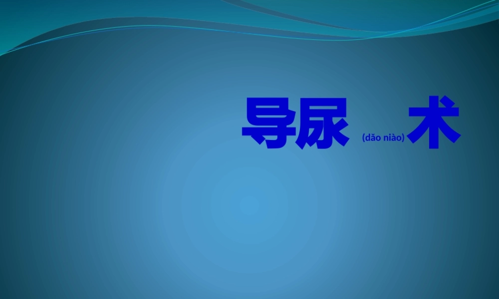 2022年医学专题—导尿术(1).pptx