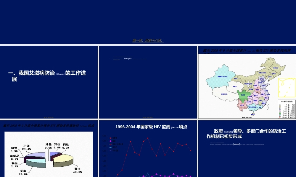 2022年医学专题—我国艾滋病防治的工作进展.(1).ppt