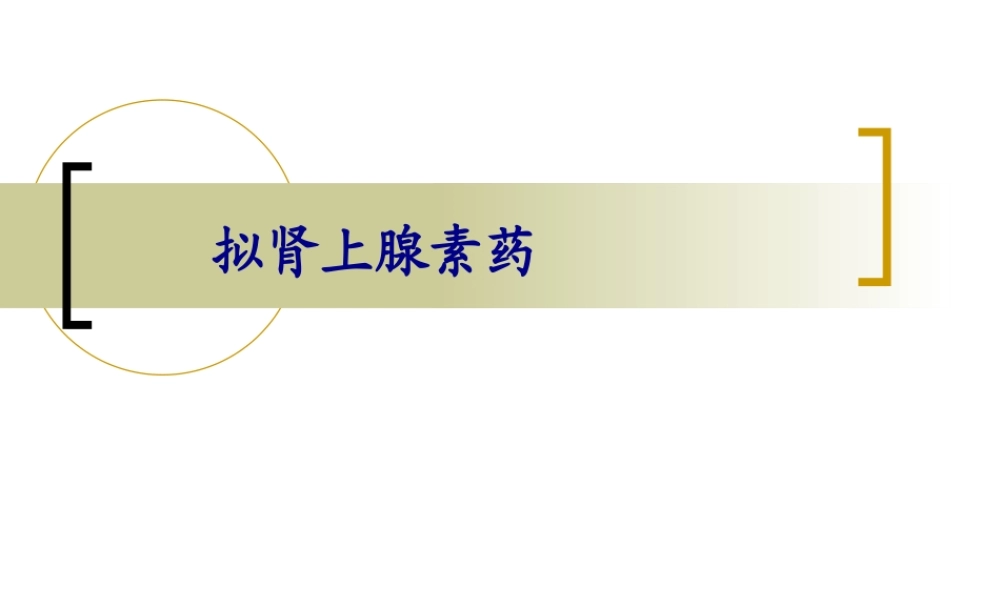 2022年医学专题—拟交感药(1).ppt