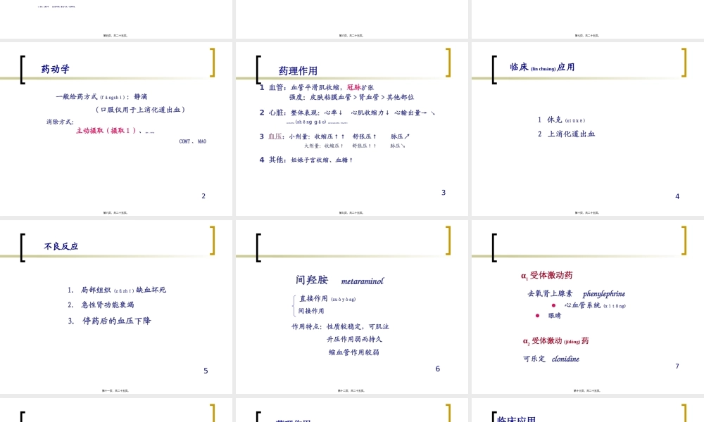 2022年医学专题—拟交感药(1).ppt