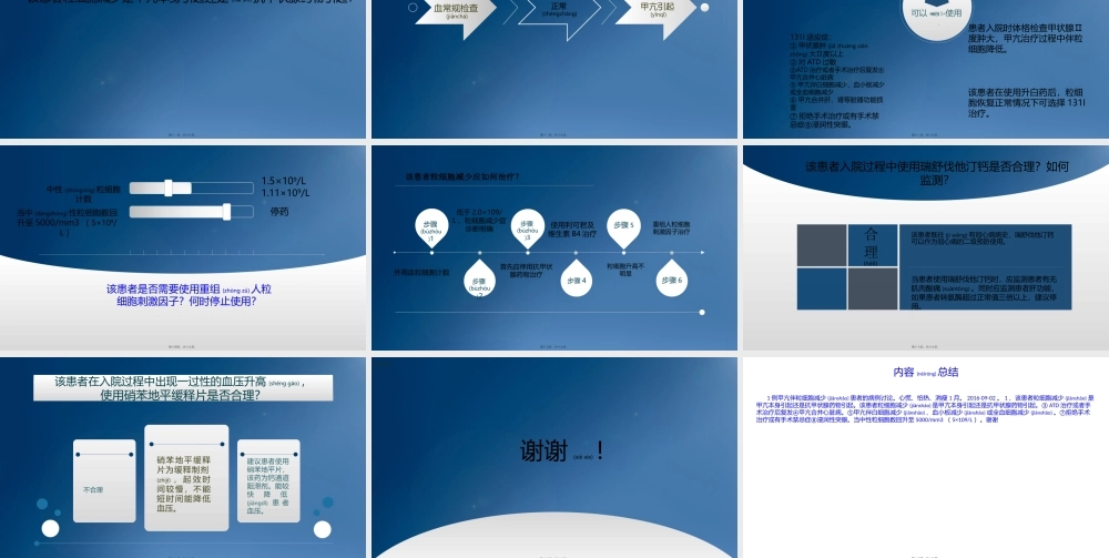 2022年医学专题—甲亢患者伴粒细胞减少患者病例讨论(1).pptx
