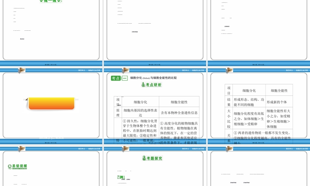 2022年医学专题—第12讲-细胞的分化、衰老、凋亡和癌变(1).ppt