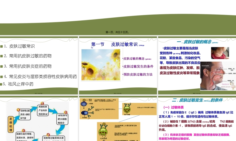 2022年医学专题—第九章抗过敏药与抗炎症药(1).ppt