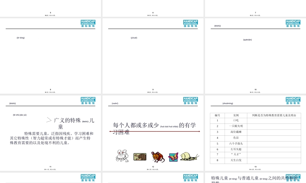 2022年医学专题—第五单元--特殊需要儿童的鉴定与分类(1).ppt