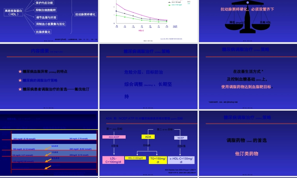 2022年医学专题—糖尿病的调脂(1).ppt