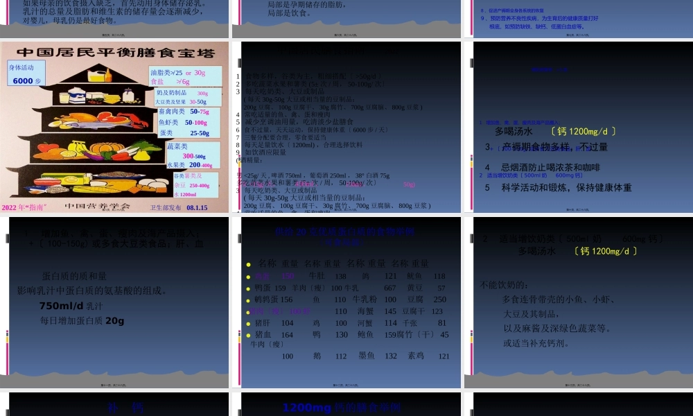 9-哺乳期母亲营养、健康与生育调节(1).ppt