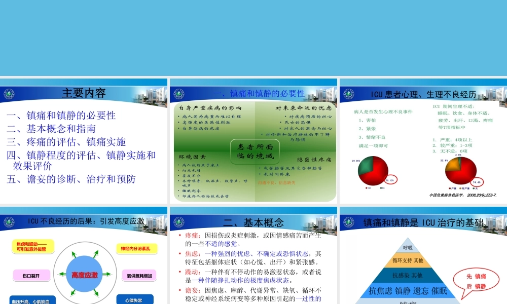 ICU病人的镇痛镇静(1).ppt